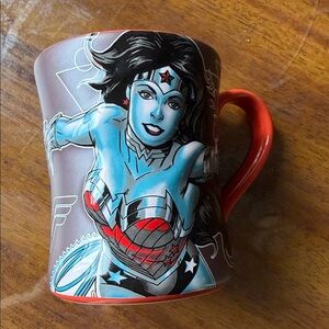 Marvel Wonder Woman Red and Blue Ceramic Coffee Mug